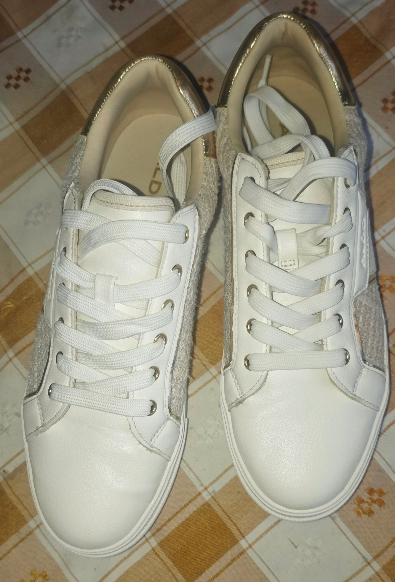 ALDO – White and gold sneakers – photo 5